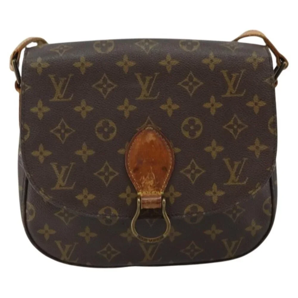 Authentic LOUIS VUITTON Monogram Saint Cloud GM Shoulder Bag M51242 LV - Picture 5 of 16